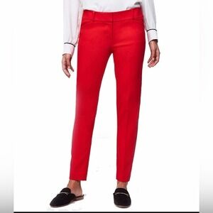 Ann Taylor LOFT Julie skinny red dress pants 10
